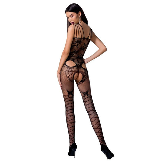 PASSION - WOMAN BS076 BODYSTOCKING ONE SIZE RED - ONE SIZE / BLACK - 1