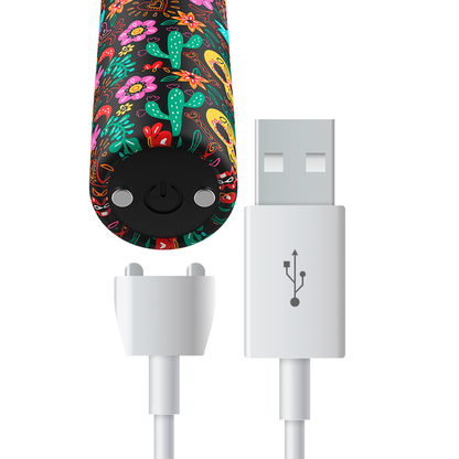 CUSTOM BULLETS - FLORAL RECHARGEABLE BULLET 10 INTENSITY
