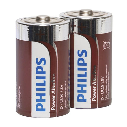 PHILIPS - PILES ALCALINES POWER D LR20 PACK DE 2