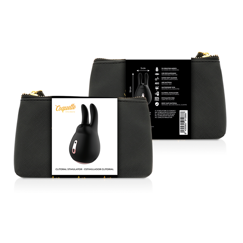 COQUETTE CHIC DESIRE - CLITORIAL STIMULATOR BLACK / GOLD - 2