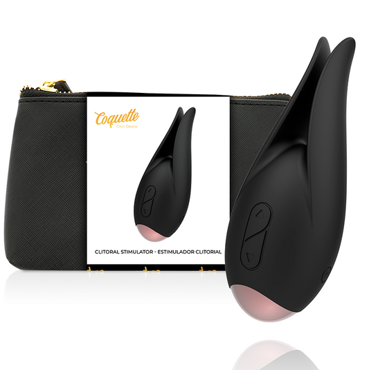 COQUETTE CHIC DESIRE - CLITORIAL STIMULATOR BLACK / GOLD FLOWER - 1