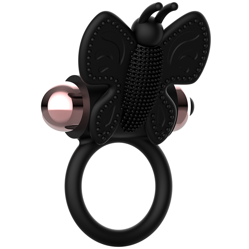 COQUETTE CHIC DESIRE - COCK RING BUTTERFLY WITH VIBRATOR BLACK/ GOLD - 2