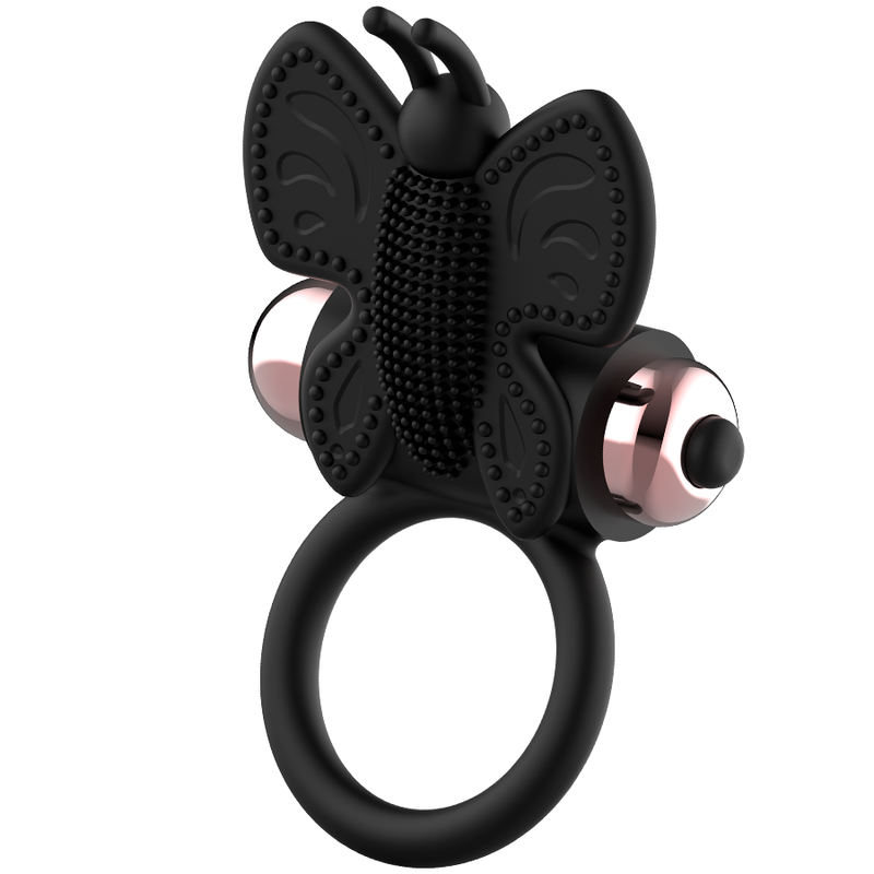 COQUETTE CHIC DESIRE - COCK RING BUTTERFLY WITH VIBRATOR BLACK/ GOLD - 6