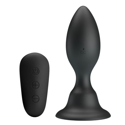 MR PLAY - ANAL PLUG WITH VIBRATION BLACK REMOTE CONTROL - 1
