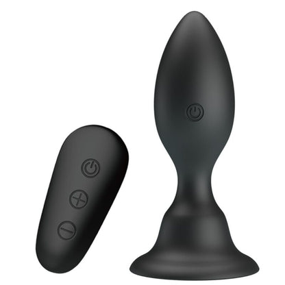 MR PLAY - BLACK VIBRATION REMOTE CONTROL BUTT PLUG