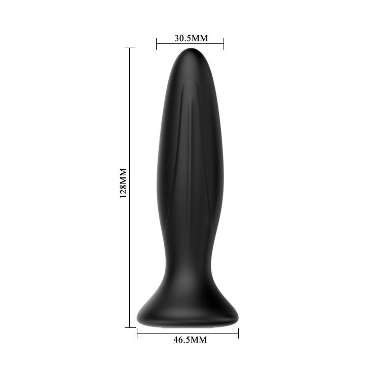 MR PLAY - RECHARGEABLE BLACK VIBRATOR ANAL PLUG - 2