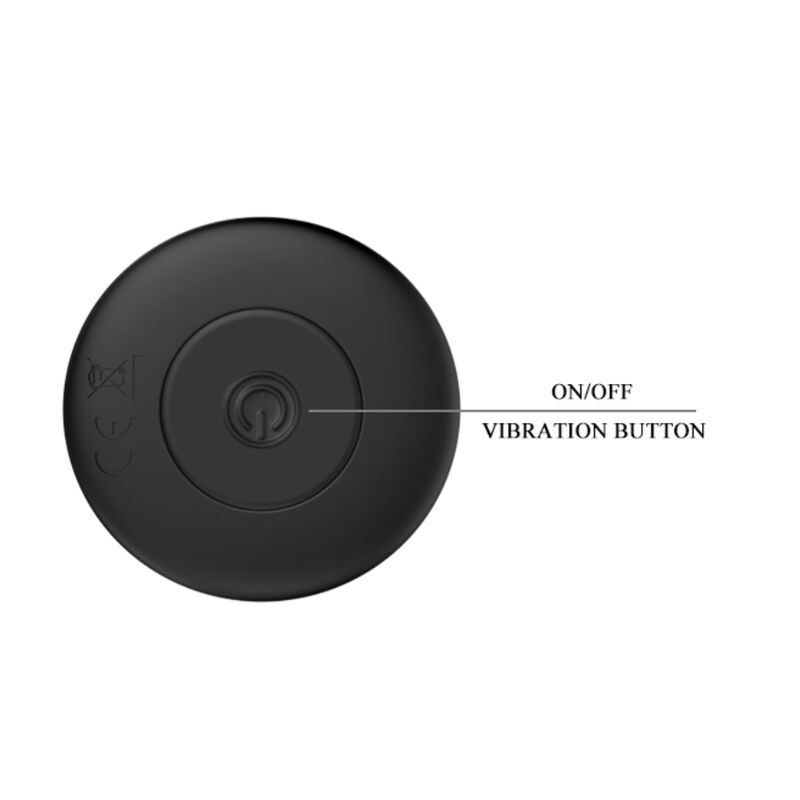 MR PLAY - RECHARGEABLE BLACK VIBRATOR ANAL PLUG - 1