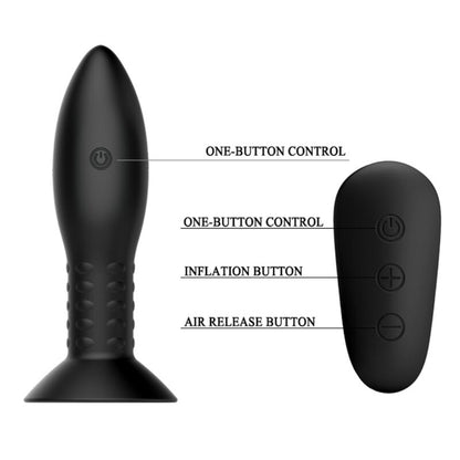 MR PLAY - PLUG WITH BLACK ROTATING BALLS REMOTE CONTROL - 4