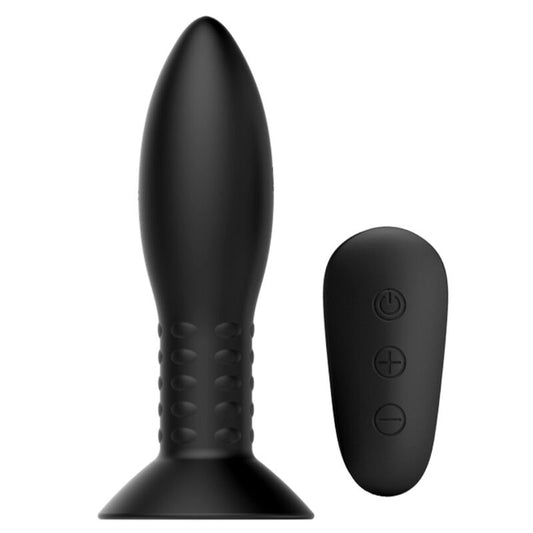 MR PLAY - PLUG WITH BLACK ROTATING BALLS REMOTE CONTROL - 1