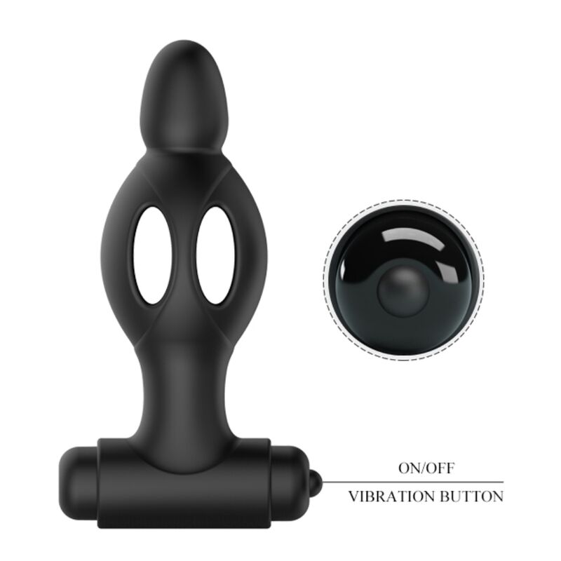 MR PLAY - SILICONE BUTT PLUG WITH VIBRATION
