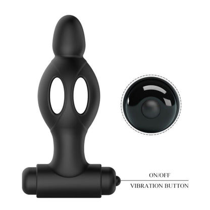 MR PLAY - SILICONE BUTT PLUG WITH VIBRATION