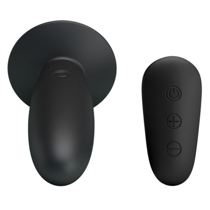 MR PLAY - BLACK VIBRATION REMOTE CONTROL BUTT PLUG