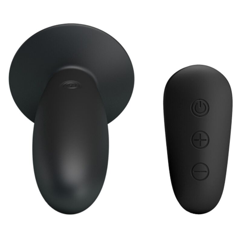 MR PLAY - BLACK VIBRATION REMOTE CONTROL BUTT PLUG