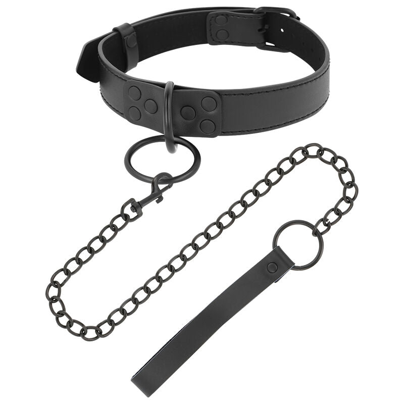 DARKNESS - BLACK NECKLACE WITH CHAIN - 4