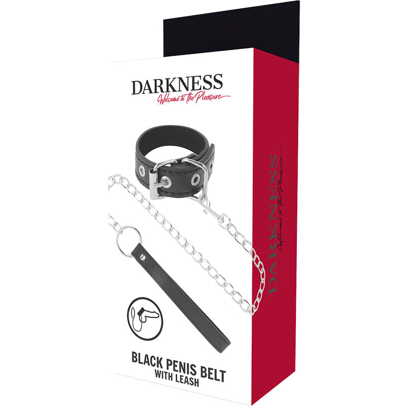 DARKNESS - PENIS RING WITH STRAP - 5