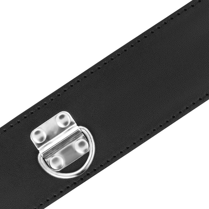 DARKNESS - BDSM COLLAR WITH BLACK LOCK - 2
