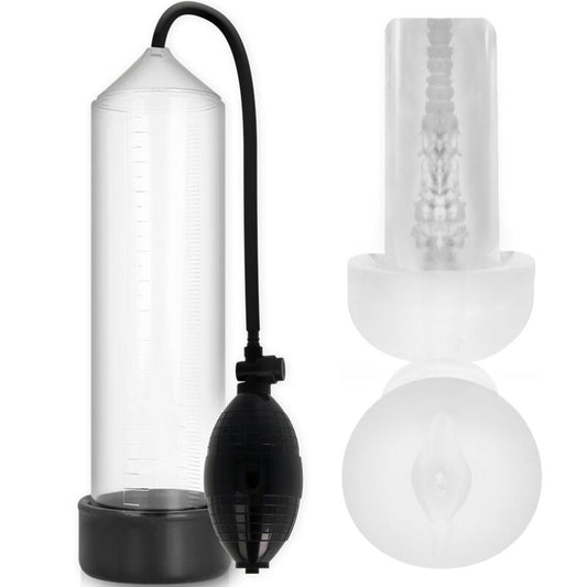 PUMP ADDICTED - RX3 TRANSPARENT WITH PLEASURE SLEEVE - 1