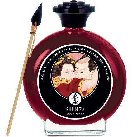 SHUNGA - STRAWBERRY AND CAVA BODY PAINTING - 1