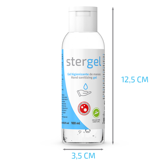 STERGEL - HYDROALCOHOLIC HAND SANITIZING GEL ALOE VERA 100ML - 1