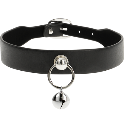 COQUETTE CHIC DESIRE - VEGAN LEATHER NECKLACE WOMAN ACCESSORY RATTLE/HOOP - 2
