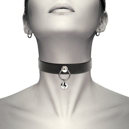 COQUETTE CHIC DESIRE - VEGAN LEATHER NECKLACE WOMAN ACCESSORY RATTLE/HOOP - 6