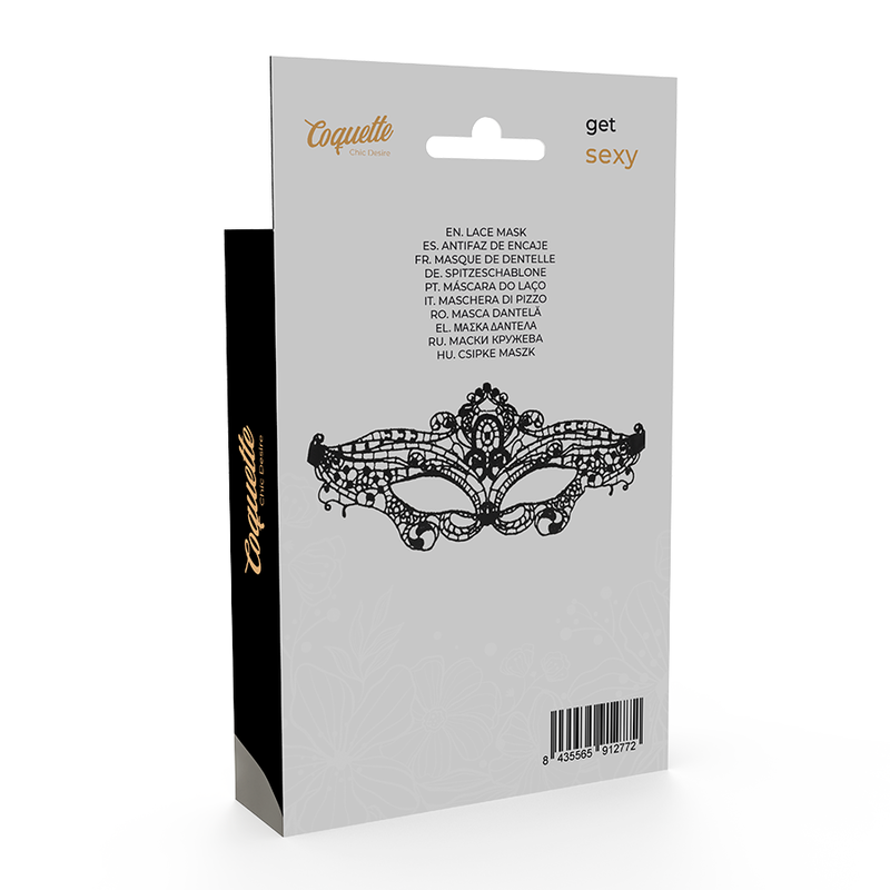 COQUETTE CHIC DESIRE - LACE MASK BLACK - 4