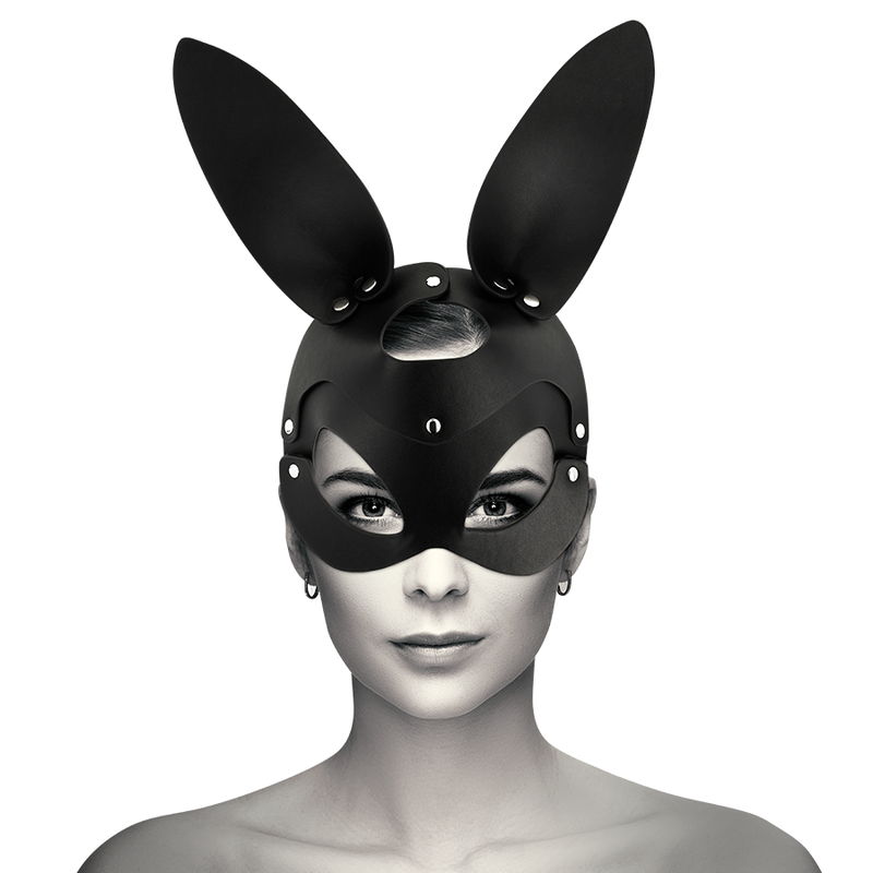 COQUETTE CHIC DESIRE - VEGAN LEATHER MASK WITH BUNNY EARS - 5