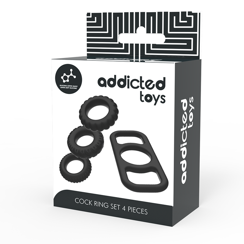 ADDICTED TOYS - COCK RING SET 4 PIECES - 7