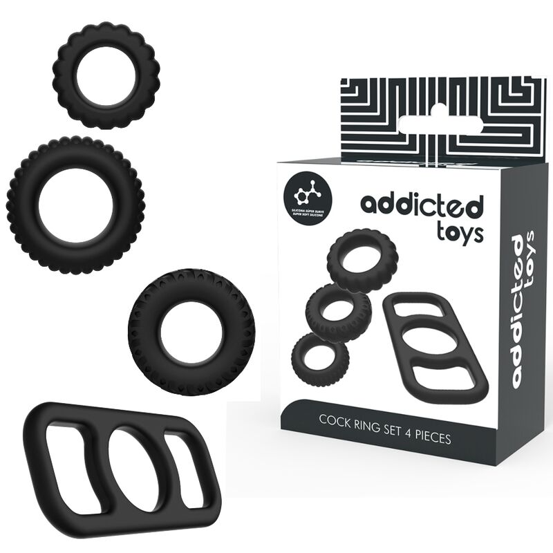 ADDICTED TOYS - COCK RING SET 4 PIECES - 8