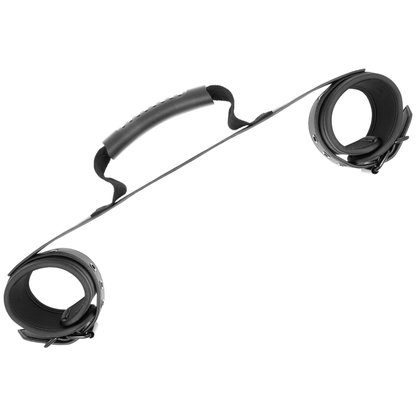 FETISH SUBMISSIVE - NOPRENE LINING HANDCUFFS WITH HANDLE - 7