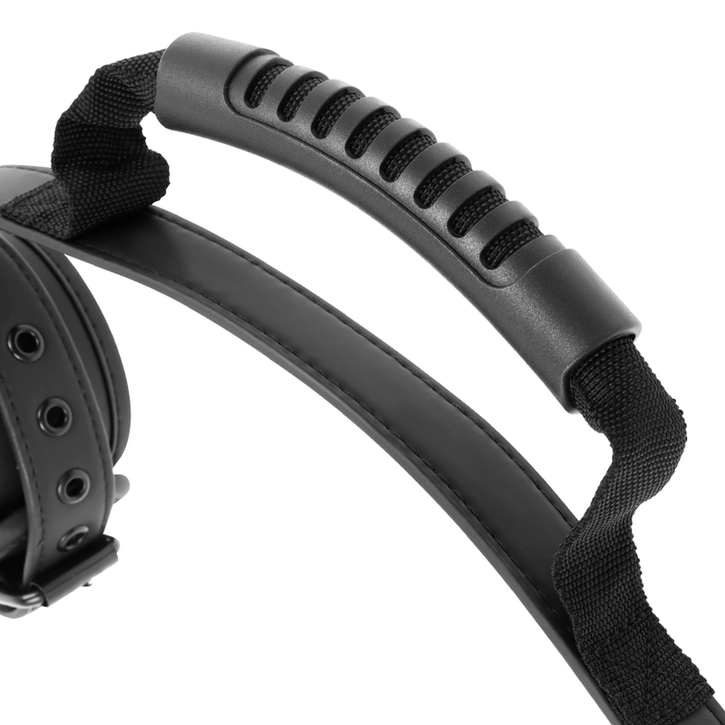 FETISH SUBMISSIVE - NOPRENE LINING HANDCUFFS WITH HANDLE - 6
