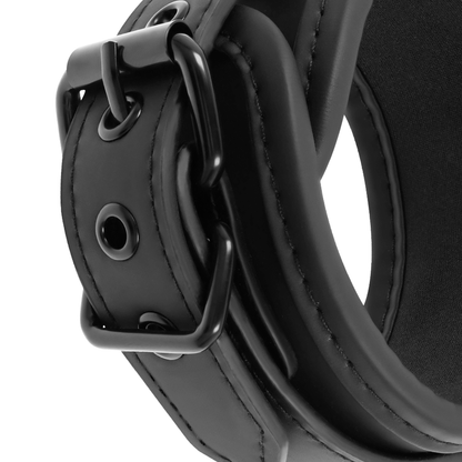 FETISH SUBMISSIVE - NOPRENE LINING HANDCUFFS WITH HANDLE - 4