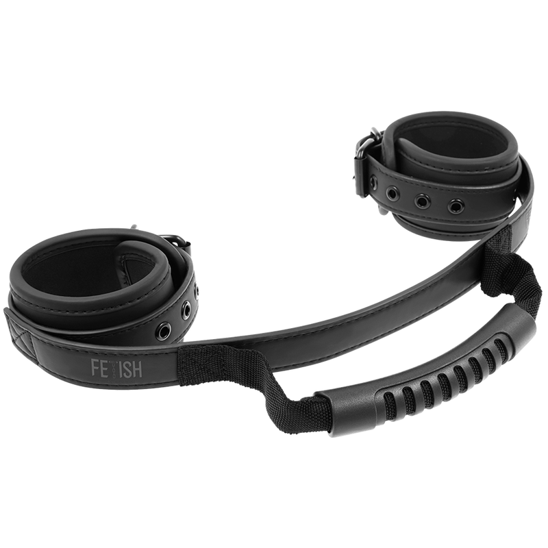 FETISH SUBMISSIVE - NOPRENE LINING HANDCUFFS WITH HANDLE - 9