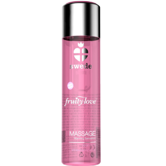 SWEDE - FRUITY LOVE WARMING EFFECT MASSAGE OIL SPARKLING STRAWBERRY WINE 120 ML - 1