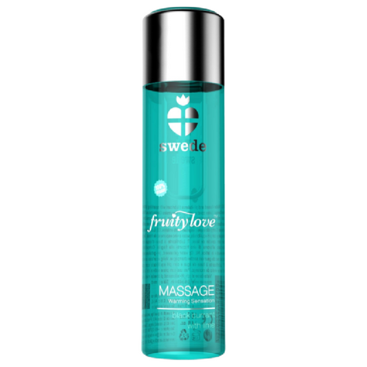SWEDE - FRUITY LOVE WARMING EFFECT MASSAGE OIL BLACK CURRANT AND LIME 120 ML - 1