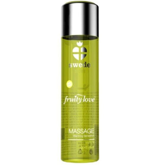 SWEDE - FRUITY LOVE WARMING EFFECT MASSAGE OIL VANILLA AND GOLD PEAR 60 ML. - 1