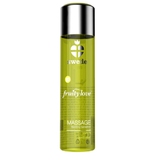 SWEDE - FRUITY LOVE WARMING EFFECT MASSAGE OIL VANILLA AND GOLD PEAR 120 ML - 1