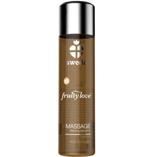 SWEDE - FRUITY LOVE WARMING EFFECT MASSAGE OIL INTENSE DARK CHOCOLATE 120 ML - 1