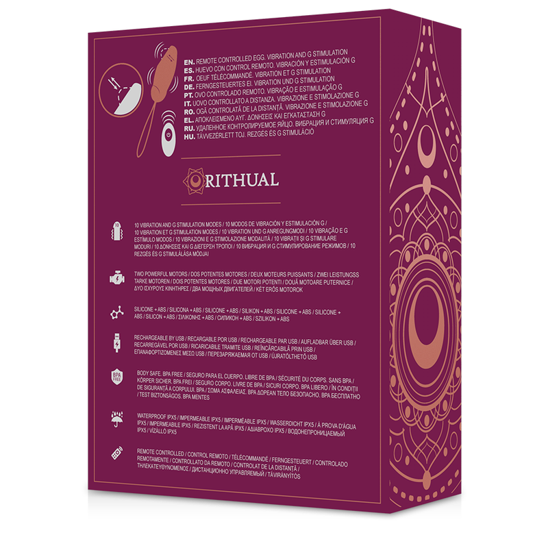 RITHUAL - PRIYA EGG REMOTE CONTROL G-SPOT + VIBRATION - 6