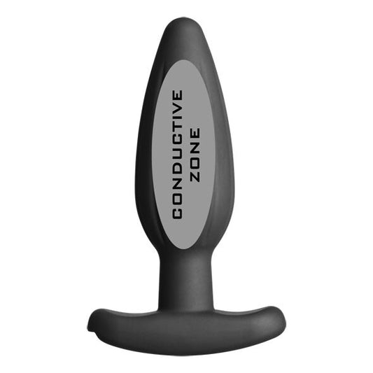 ELECTRASTIM - SILICONE BLACK ROCKER BUTT PLUG MEDIUM - 1