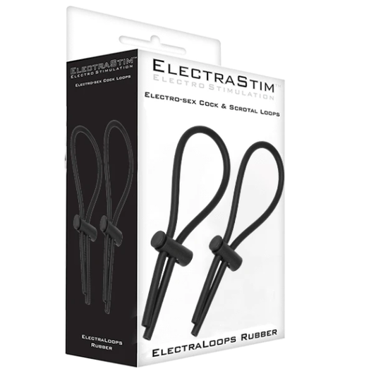 ELECTRASTIM - ANELLI PER CAZZO E SCROTALE REGOLABILI IN GOMMA
