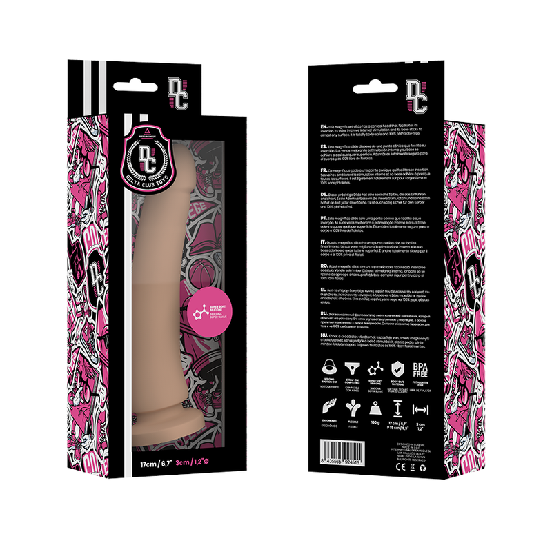 DELTA CLUB - TOYS DILDO NATURAL MEDICAL SILICONE 17 CM -O- 3 CM - 2
