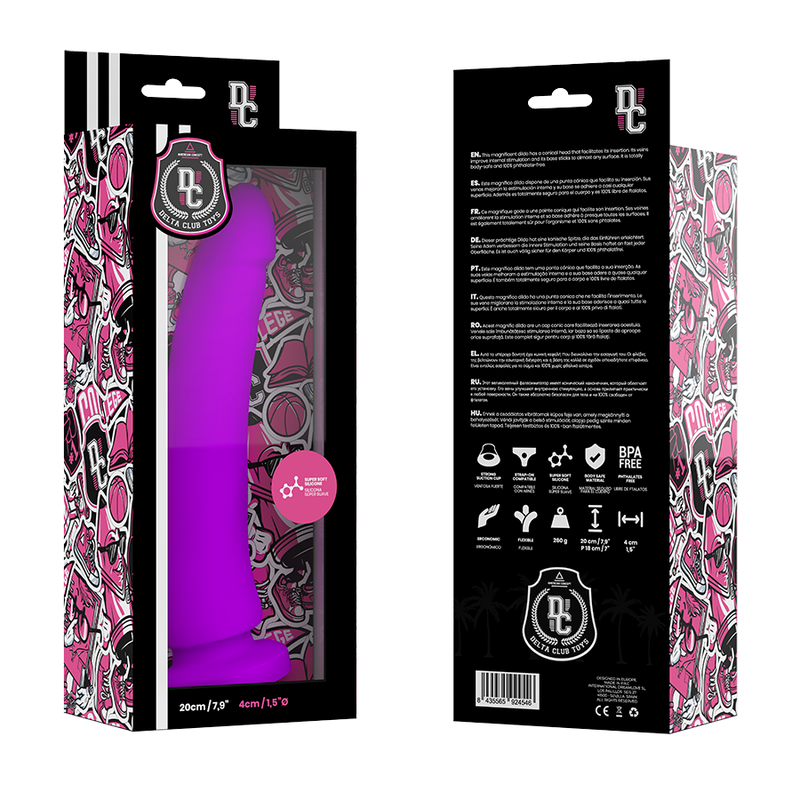 DELTA CLUB - TOYS LILAC DILDO MEDICAL SILICONE 20 CM -O- 4 CM - 2