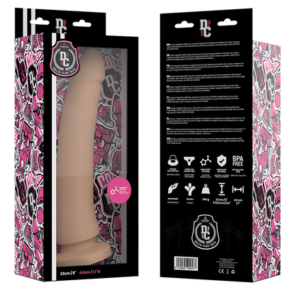 DELTA CLUB - TOYS NATURAL DILDO MEDICAL SILICONE 23 CM -O- 4.5 CM - 5