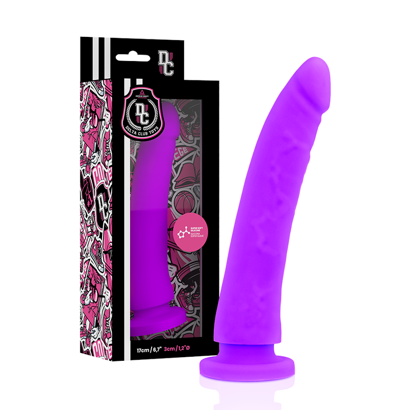 DELTA CLUB - TOYS HARNESS + PURPLE SILICONE DONG 17 CM -O- 3 CM