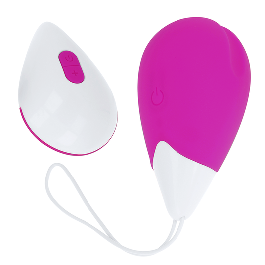 OHMAMA - TEXTURED VIBRATING EGG 10 MODES PURPLE AND WHITE - 1