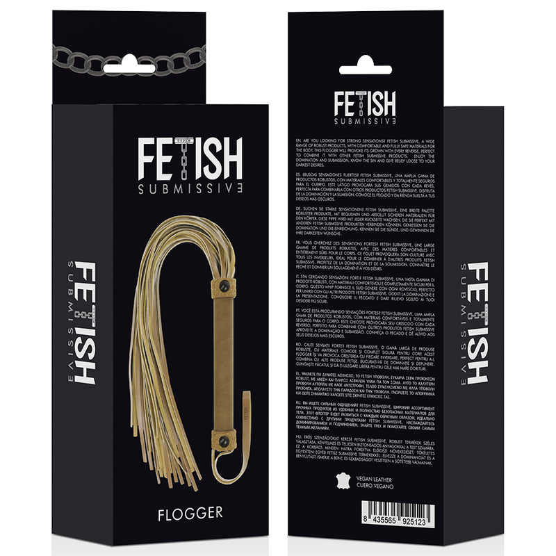 FETISH SUBMISSIVE ORIGEN - VEGAN LEATHER WHIP - 4