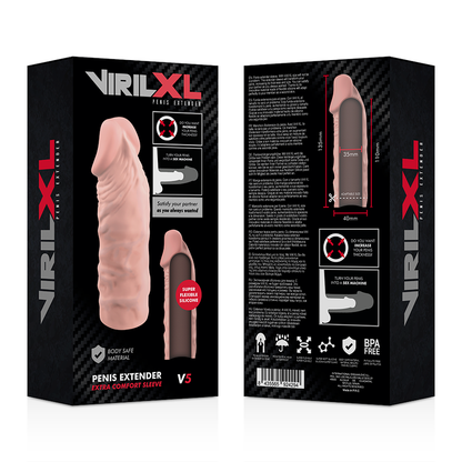 VIRILXL - LIQUID SILICONE V5 NATURAL PENIS EXTENSION - 6
