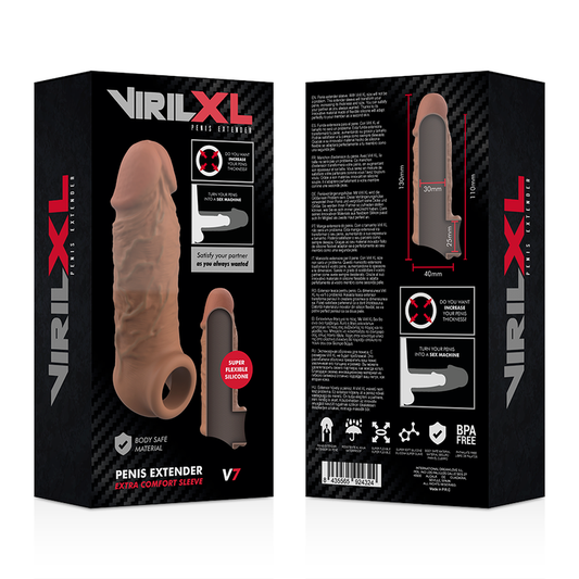 VIRILXL - LIQUID SILICONE V7 BROWN PENIS EXTENSION - 1