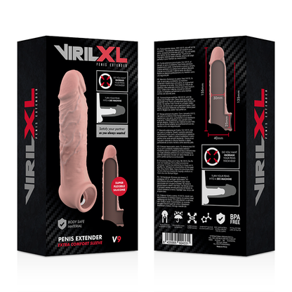 VIRILXL - LIQUID SILICONE V9 NATURAL PENIS EXTENSION - 8